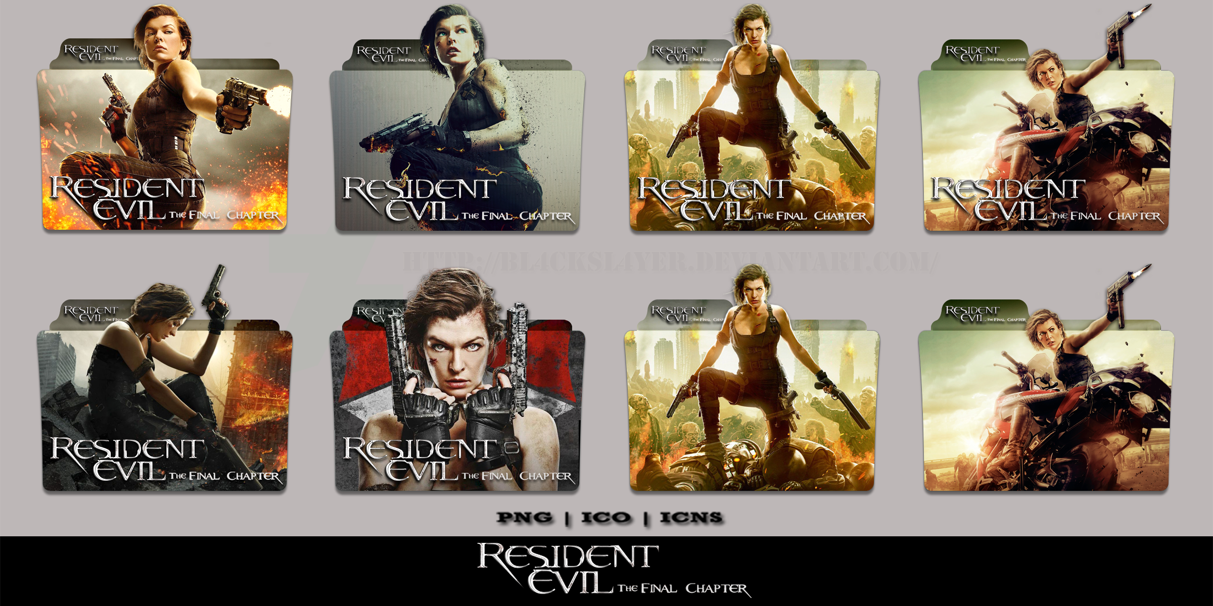 Resident Evil Final Chapter movie folder icon v3 by zenoasis on DeviantArt