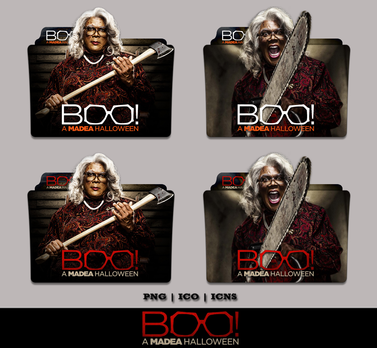 Boo A Madea Halloween (2016) Folder Icon Pack by Bl4CKSL4YER on DeviantArt