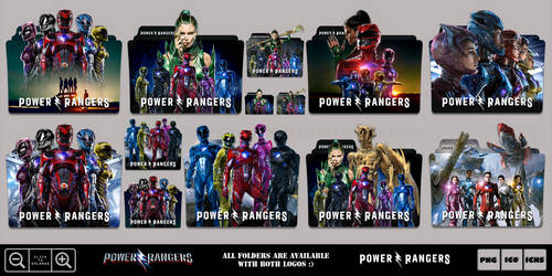Power Rangers (2017) Folder Icon Pack