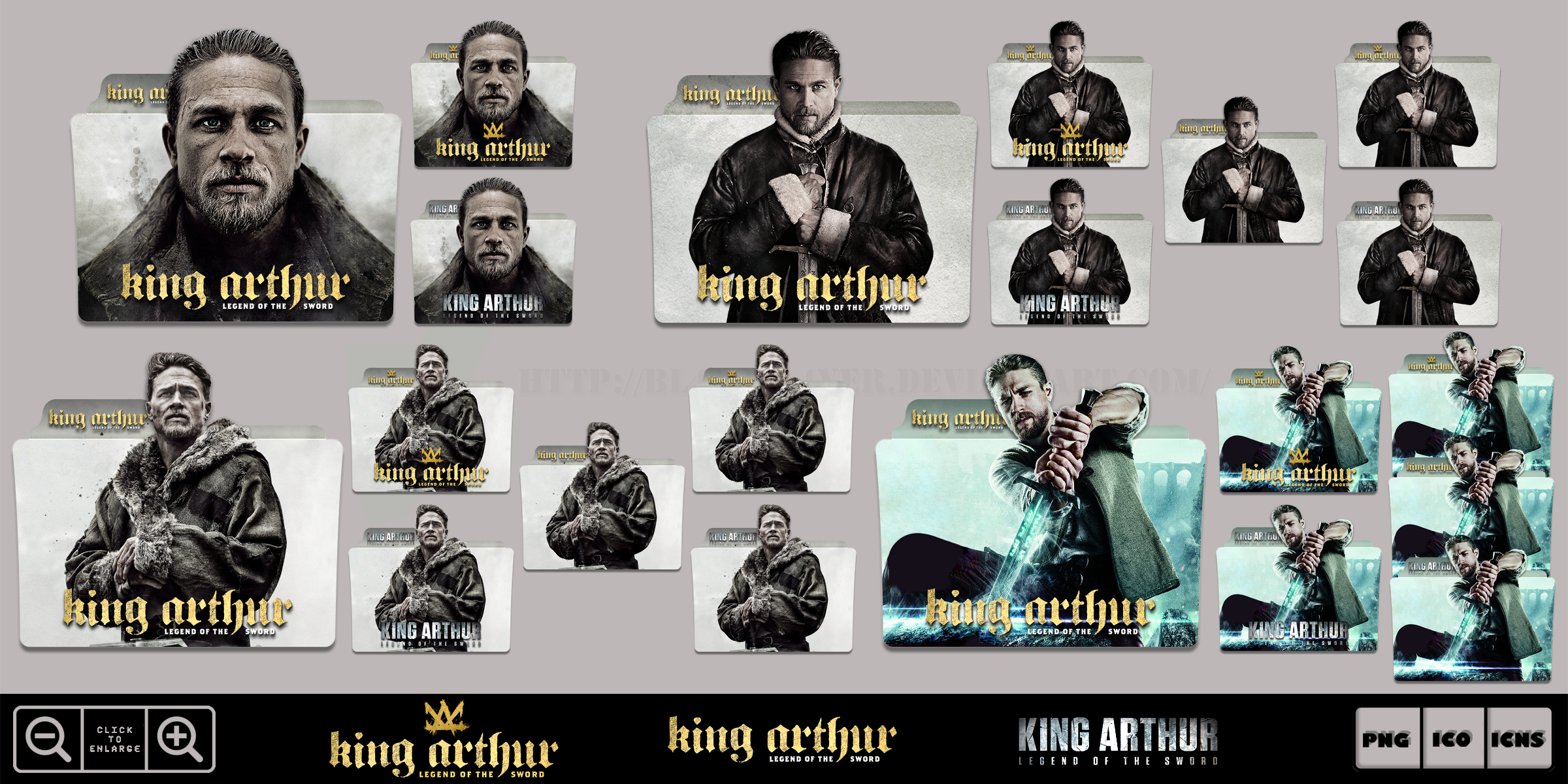 King Arthur Legend Of The Sword 2017 Icon Pack By Bl4cksl4yer On
