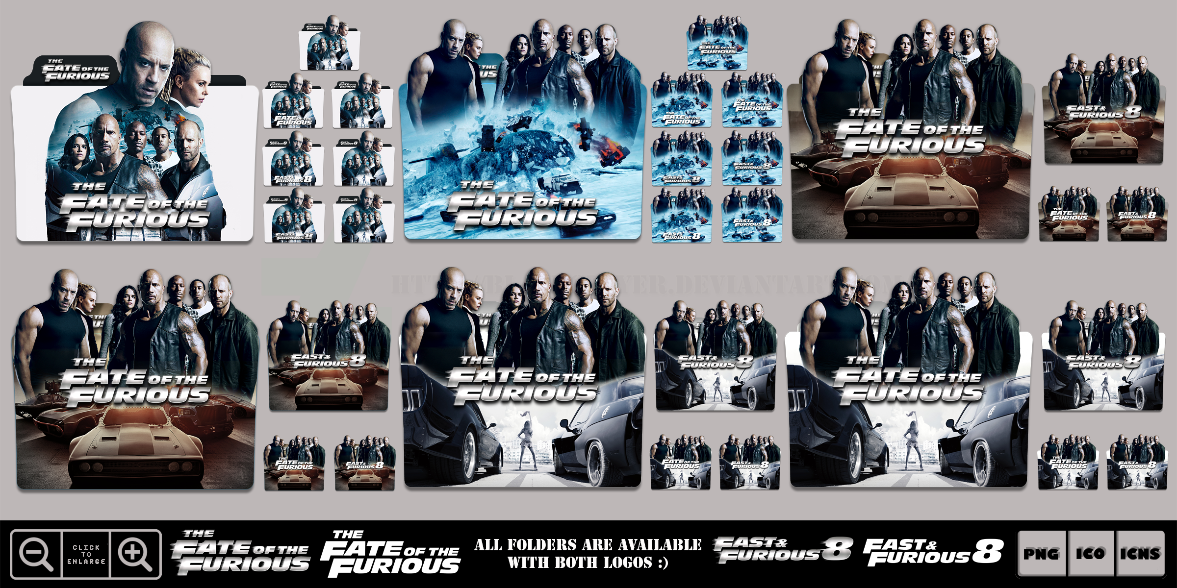 The Fate of the Furious (2017) Folder Icon Pack