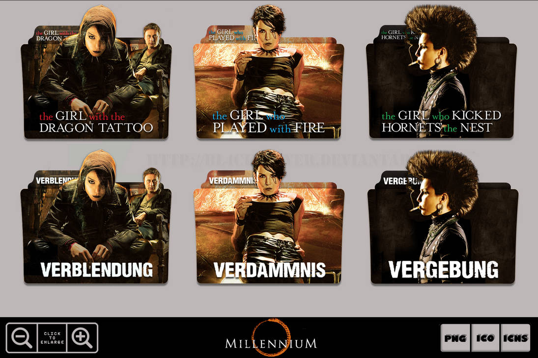 Millenium Trilogy Folder Icon Pack By Bl4cksl4yer On Deviantart