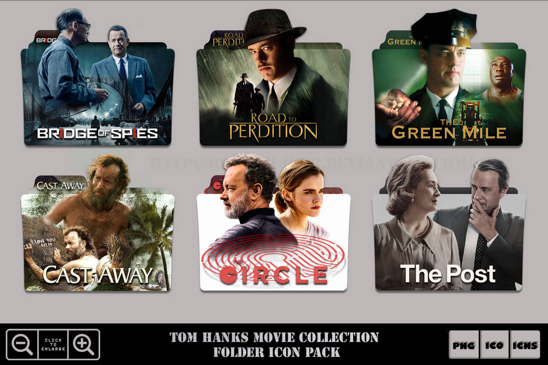 Tom Hanks Movie Collection Folder Icon Pack by Bl4CKSL4YER on DeviantArt