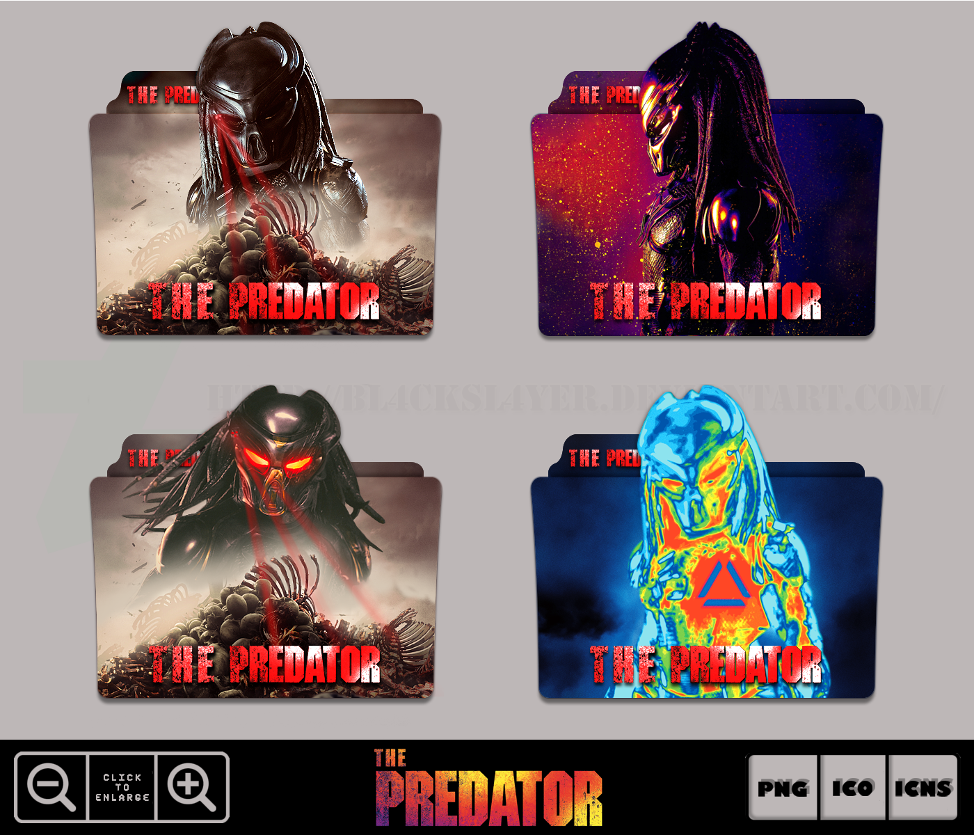 The Predator (2018) Folder Icon Pack by Bl4CKSL4YER
