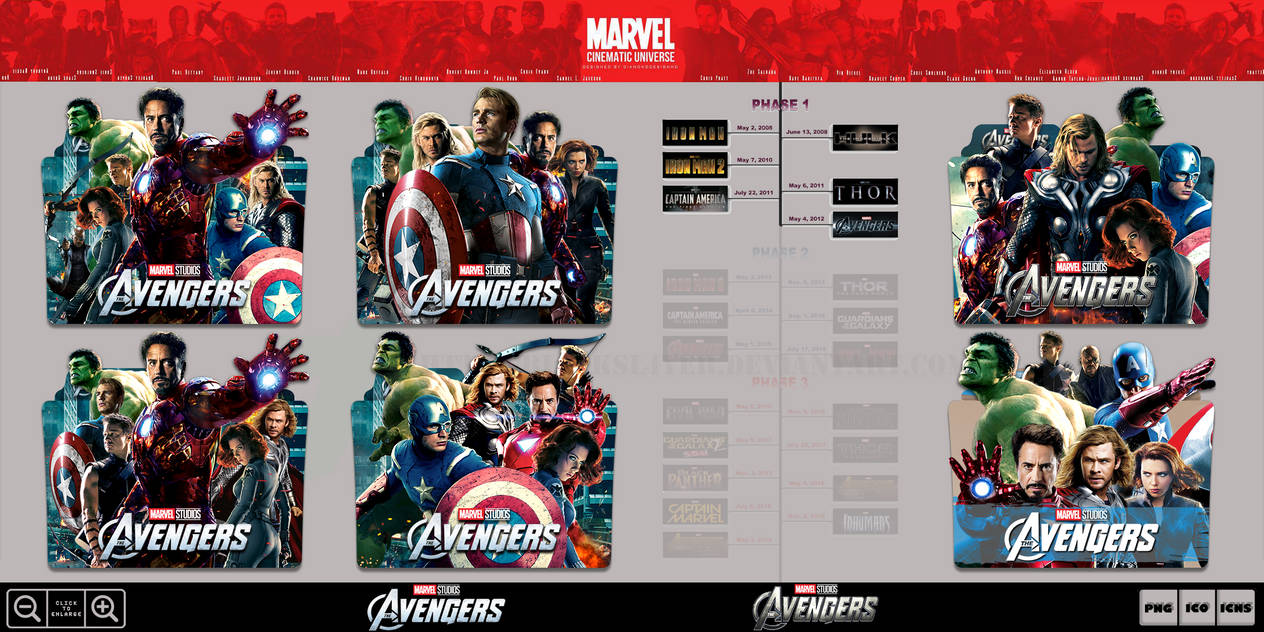 Avengers 2012 Folder Icon Pack By Bl4cksl4yer On Deviantart
