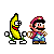 Mario And Bananna Icon