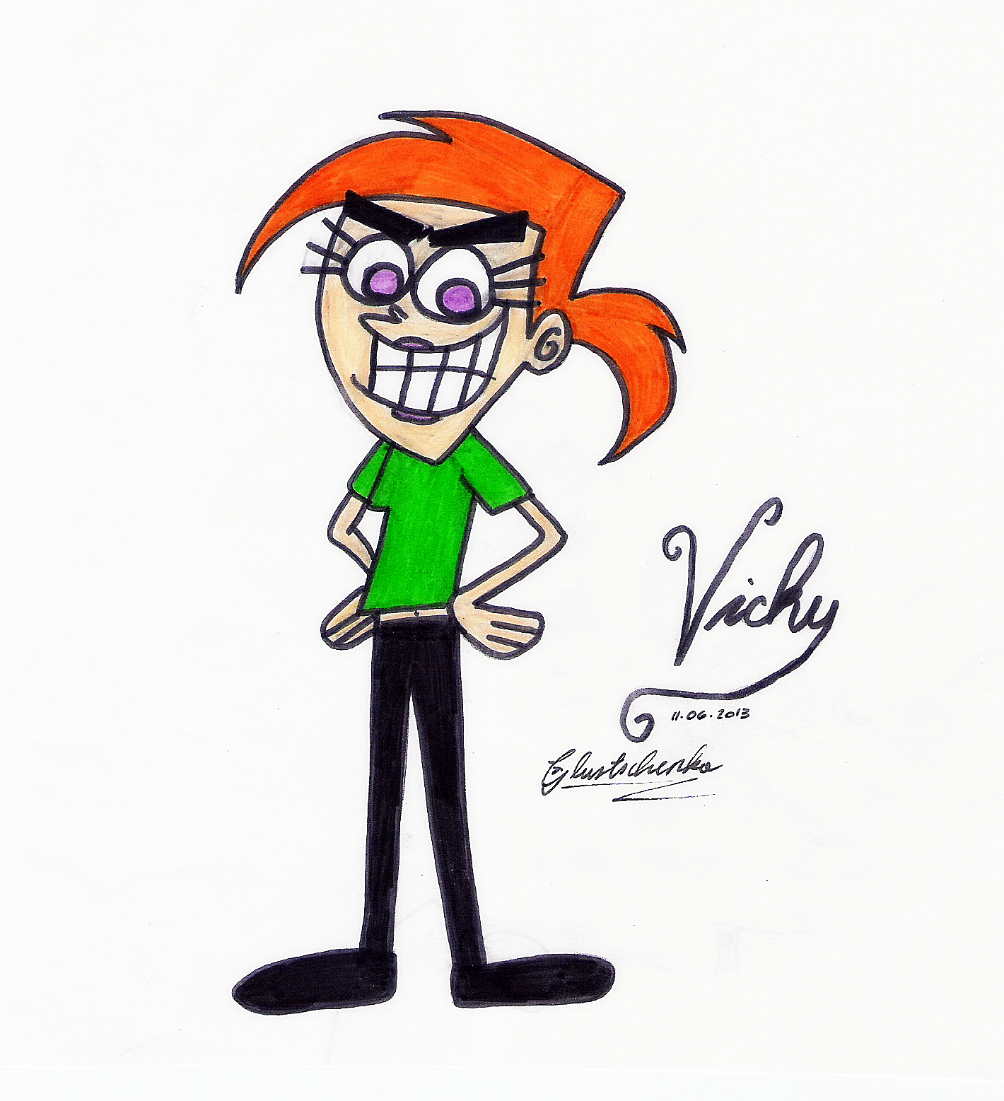 The Fairly OddParents - Vicky by SinginSiren on DeviantArt