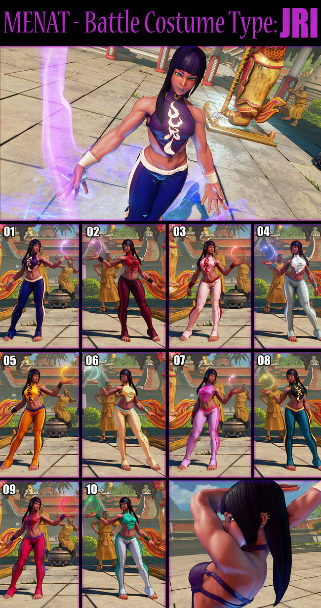 SFV Menat Battle Costume Type JRI by Tanooki128 on DeviantArt