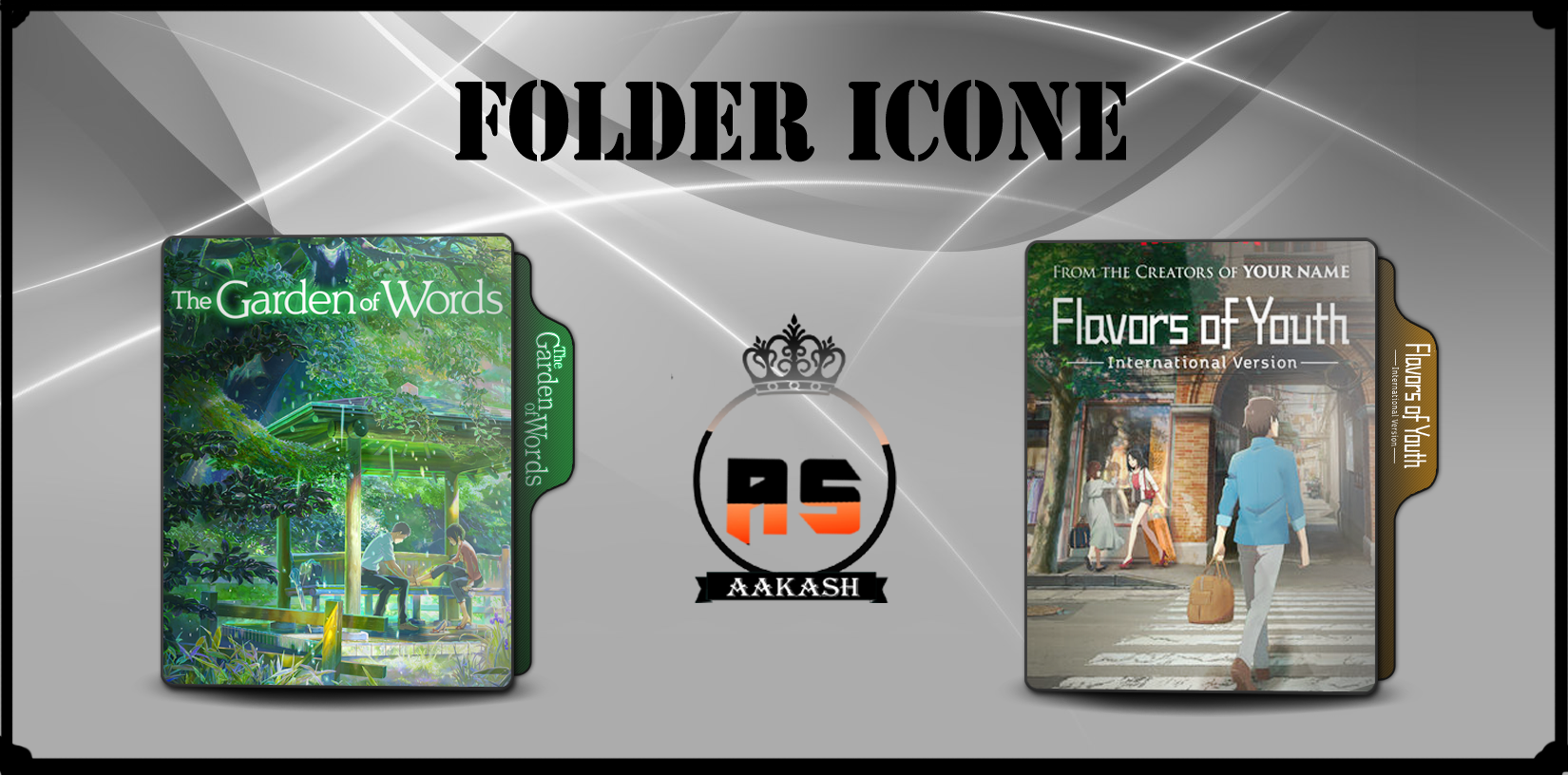 Flavers of youth AND Garden of Words FOLDER ICON by ASaakash on DeviantArt