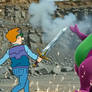 Drew Pickles vs. Barney the Dinosaur
