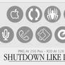 Shutdown Like icons Serie 1