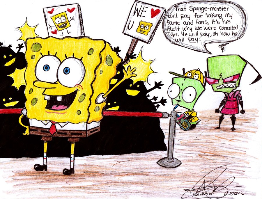 Invader Zim VS Spongebob by emiley97 on DeviantArt