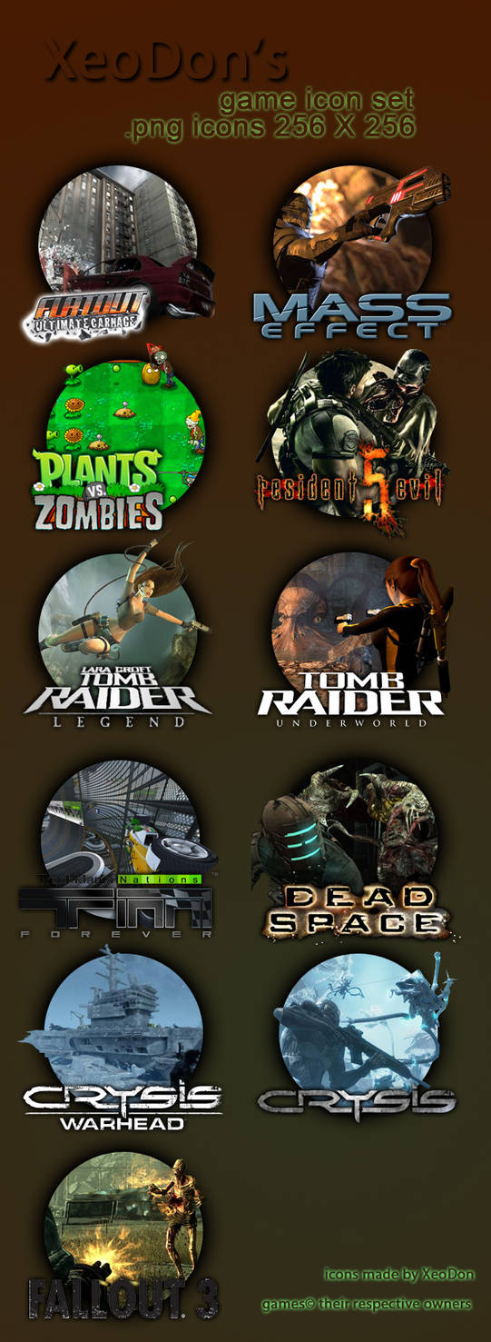 game icon set1 made by XeoDon by XeoDon on DeviantArt
