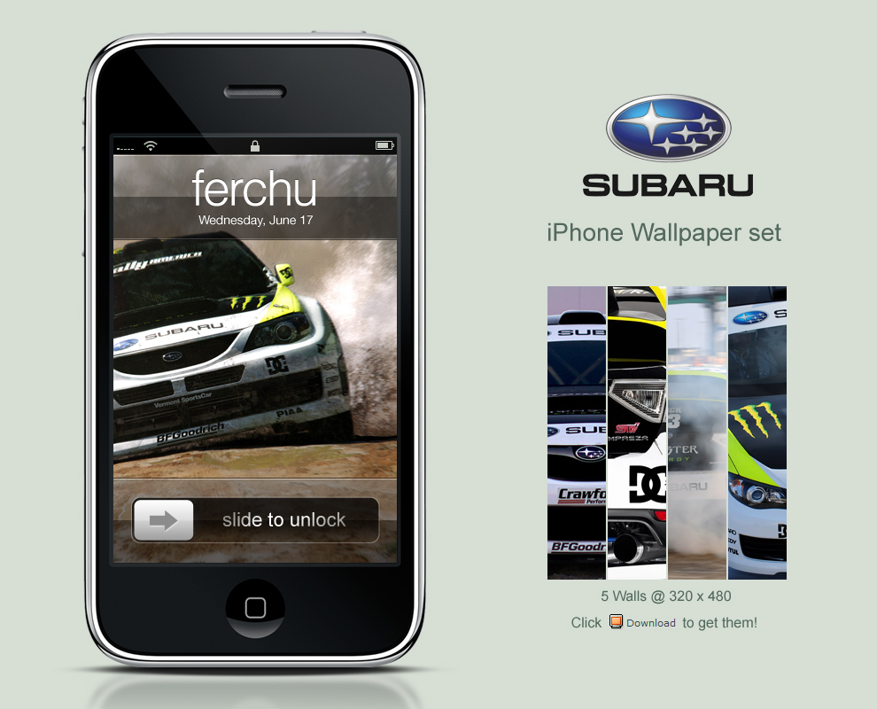 Subaru Iphone Wallpaper Set By Ferchu On Deviantart