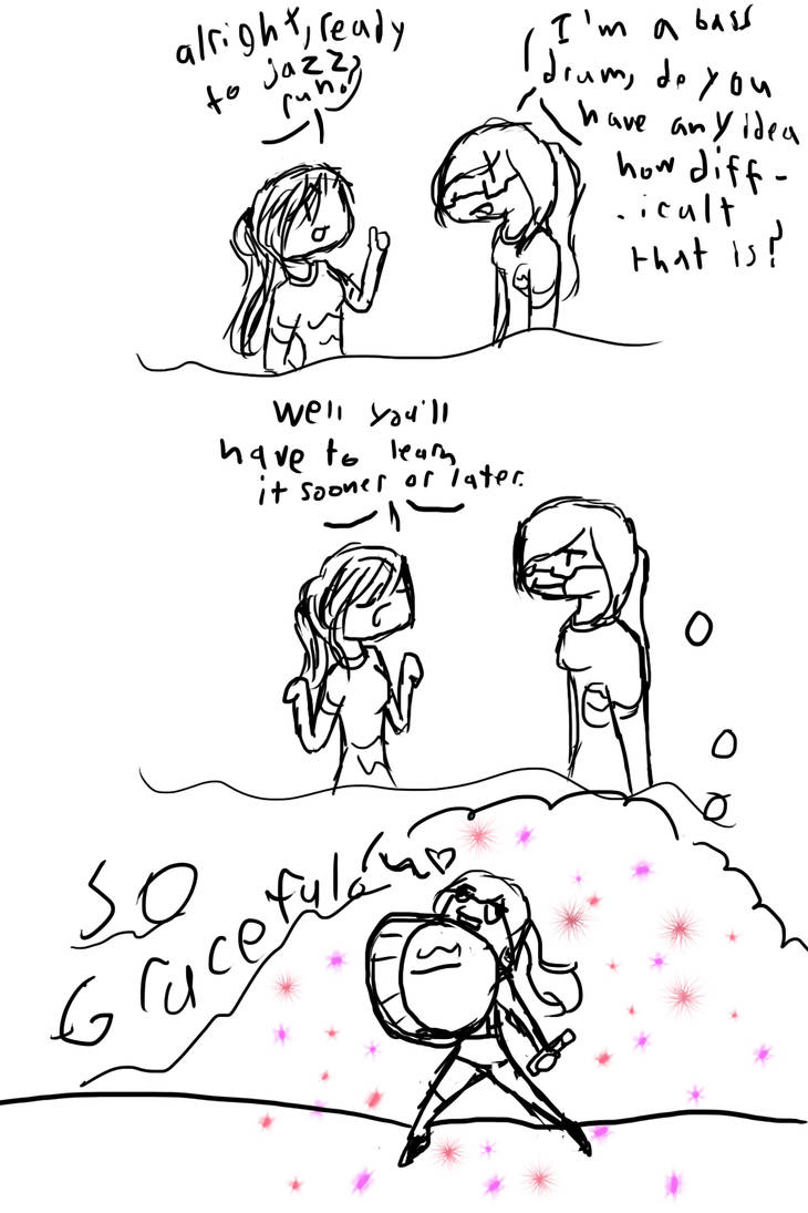 Marching Band Jazz Running by AsheepDraws on DeviantArt