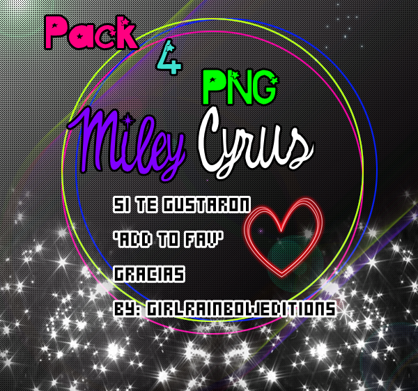 Pack 4 png Miley Cyrus