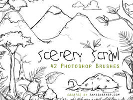 Scenery Scrawl PS Brushes