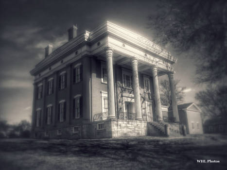 Lanier Mansion black and white