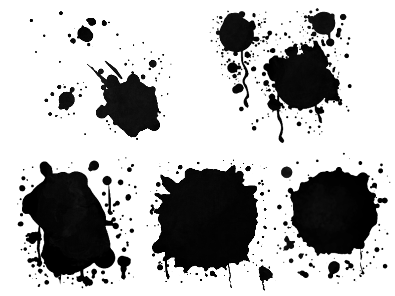 Векторные пятна. Клякса кистью. Черная клякса. Кисти кляксы для фотошопа. Клякса кистью.