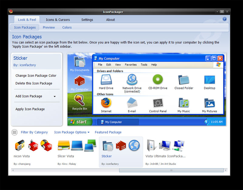 Sticker Iconpackager 1.1