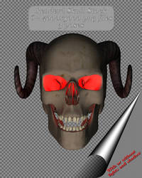 Renderd Skull Stock