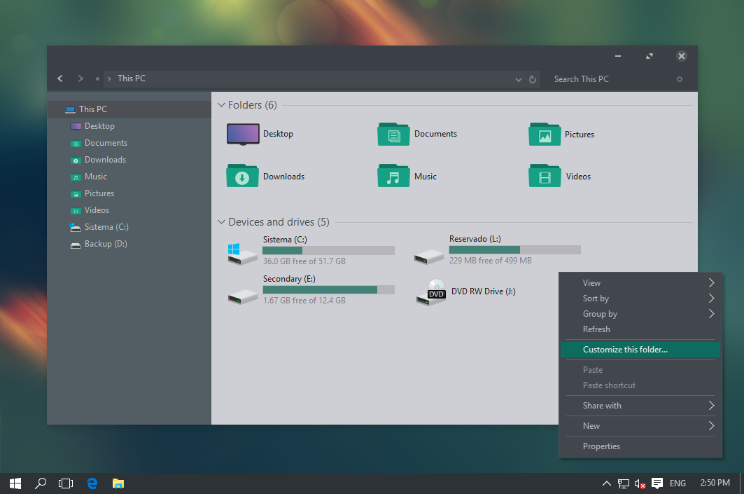 Ades Theme for Windows 10