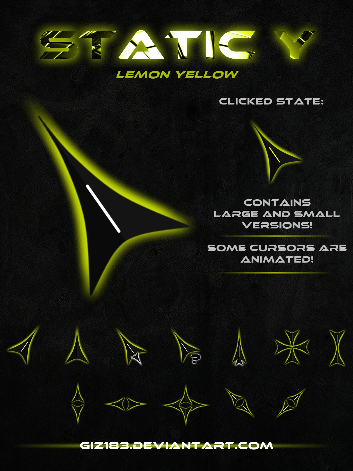 Static Y  - Lemon Yellow