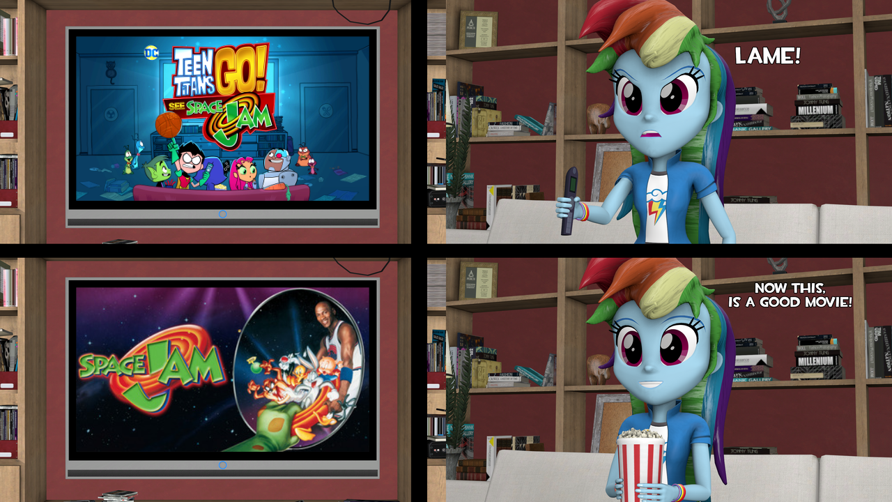 Rainbow Dash Watches Space Jam Instead of TTG!SSJ by jacobstout on ...