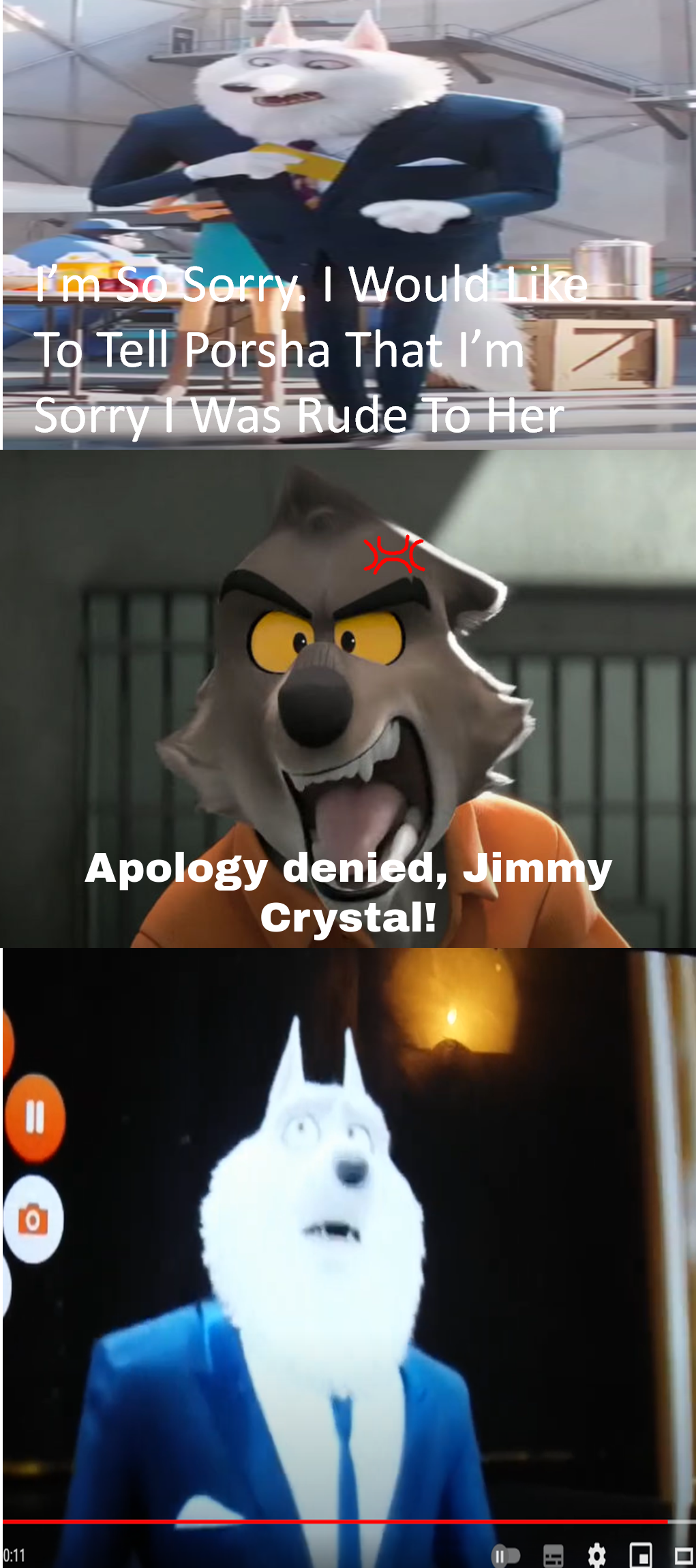 Mr. Wolf Denies Jimmy Crystal's Apology by jacobstout on DeviantArt
