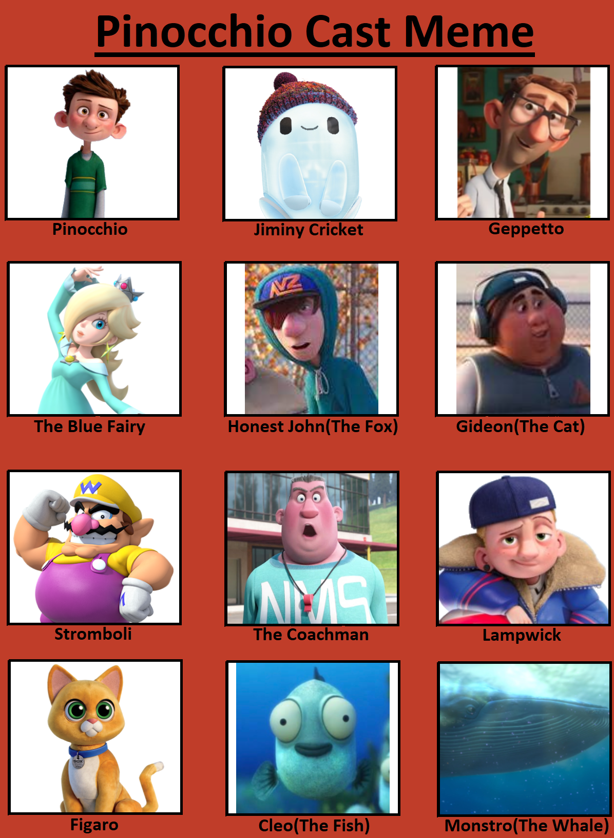 My Pinocchio Cast Meme by jacobstout on DeviantArt My Pinocchio Cast Meme by jacobstout on DeviantArt