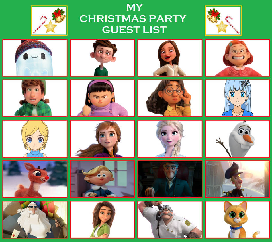 Day 19: My Christmas Party Guest List of 2022 by jacobstout on DeviantArt