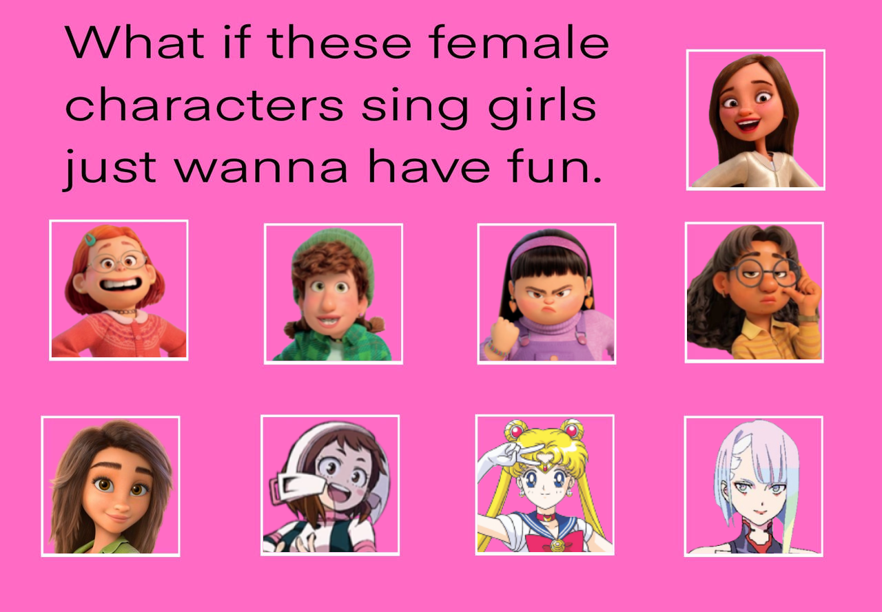What if 9 girls sing girls just want to have fun by jacobstout on