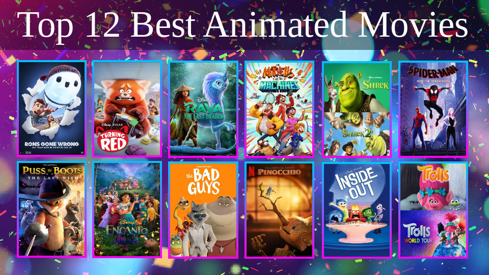 My Top 12 Best Animated Movies by jacobstout on DeviantArt