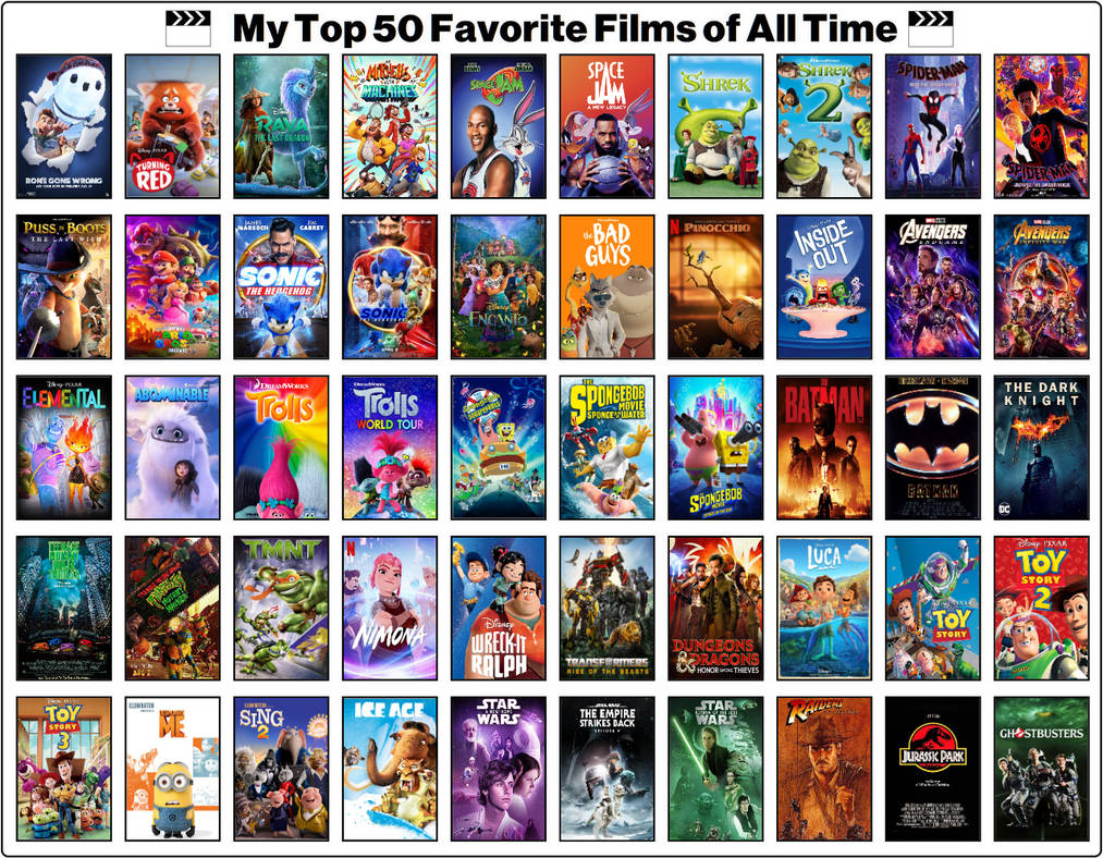 My Top 50 Favorite Films of All Time by jacobstout on DeviantArt