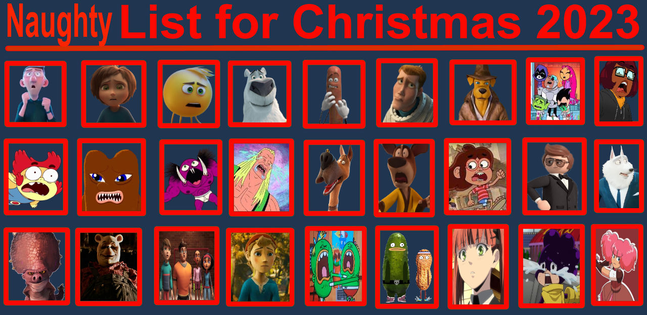 My Naughty List For Christmas 2023 by jacobstout on DeviantArt