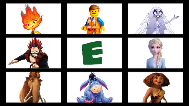 My Favorite Letter E Characters