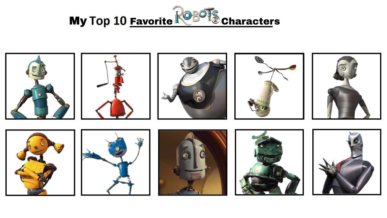 Favorite Robot My Top 10 Favorite Robots Characters by jacobstout on DeviantArt