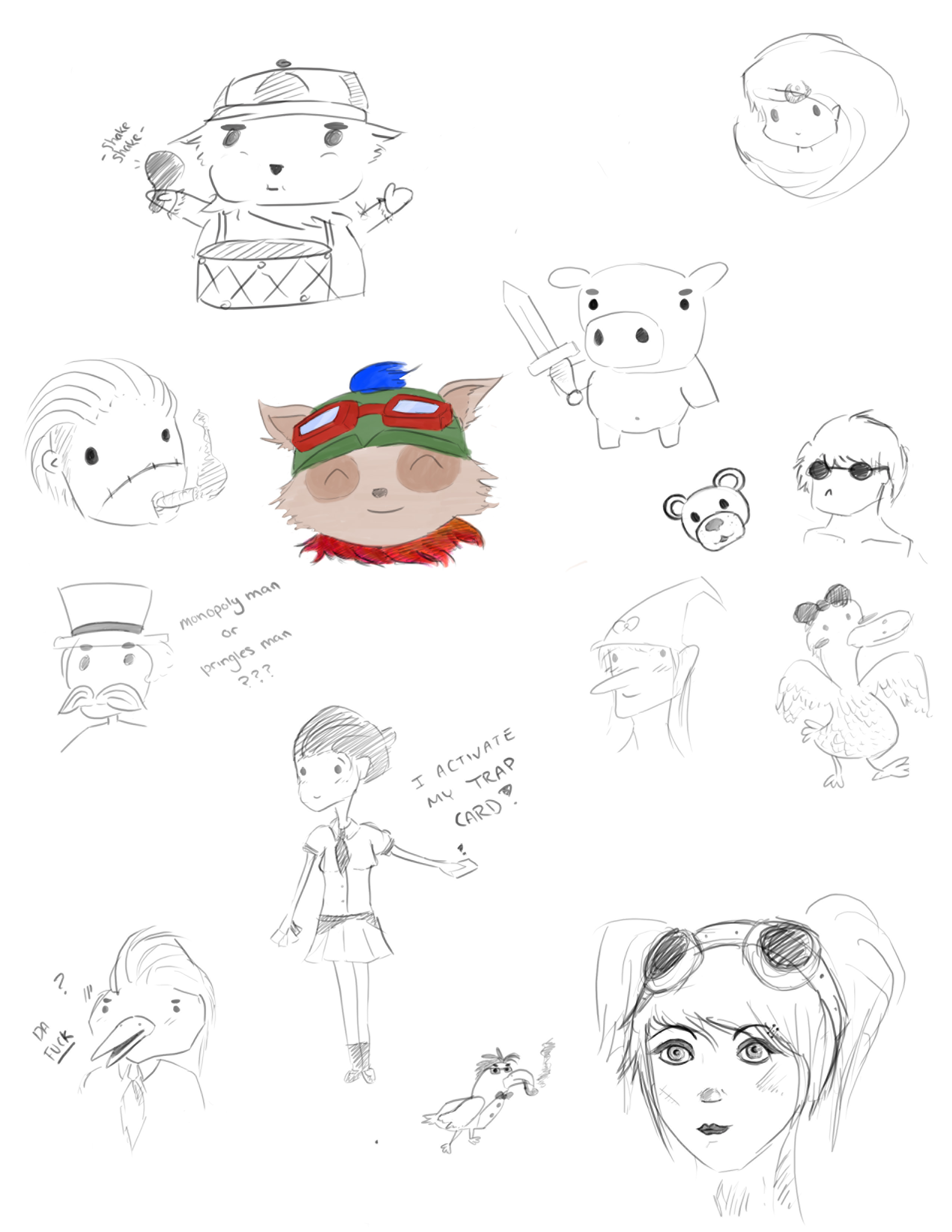 Doodles 5 by marshmello123 on DeviantArt