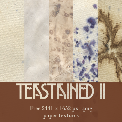 [resource] Teastained 2 - 17 free paper textures