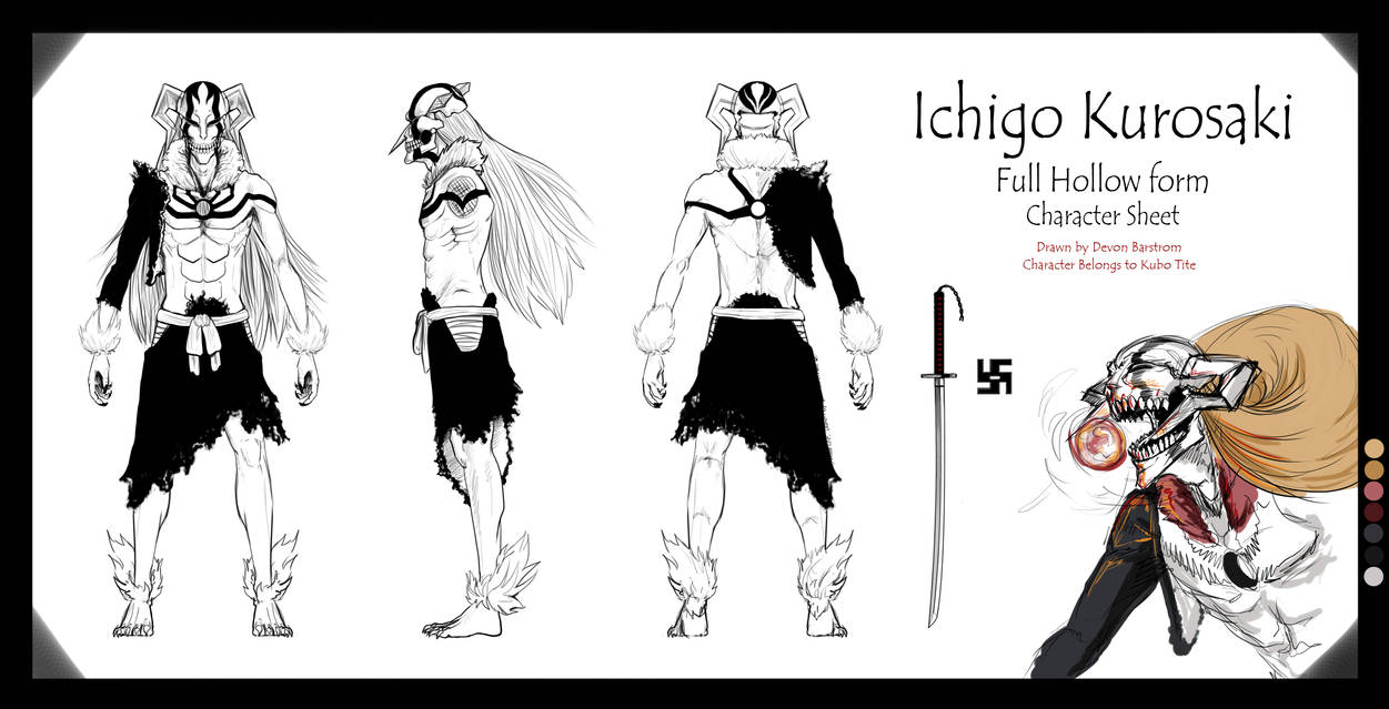 Hollow Ichigo Reference Sheet by MeMyselfandmyTablet on DeviantArt