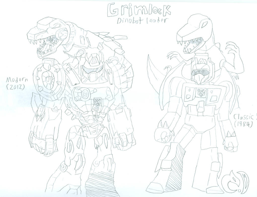 Transformers Grimlock 19842012 by ColorDrake on DeviantArt