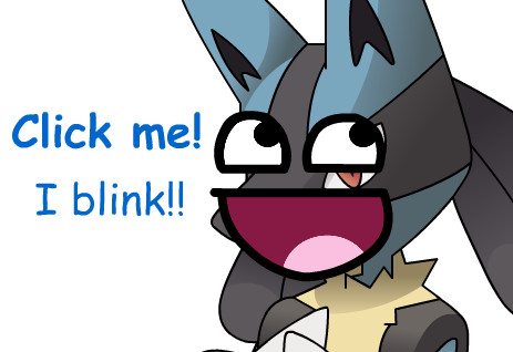 Lucario Project 2: Blinking