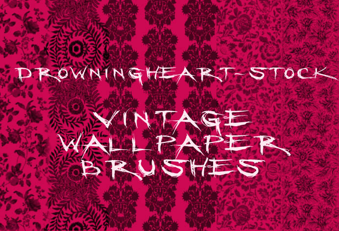 vintage wallpaper brushes by drowningheart-stock on DeviantArt