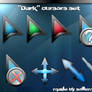 'Dark' glass cursors
