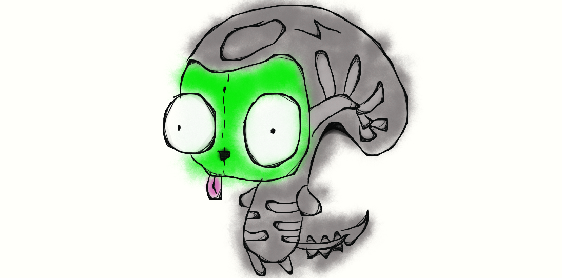 Gir In An Alien Suit by Mileenazel on DeviantArt