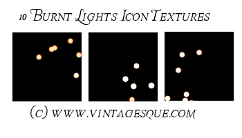 10 Burnt Lights Icon Textures