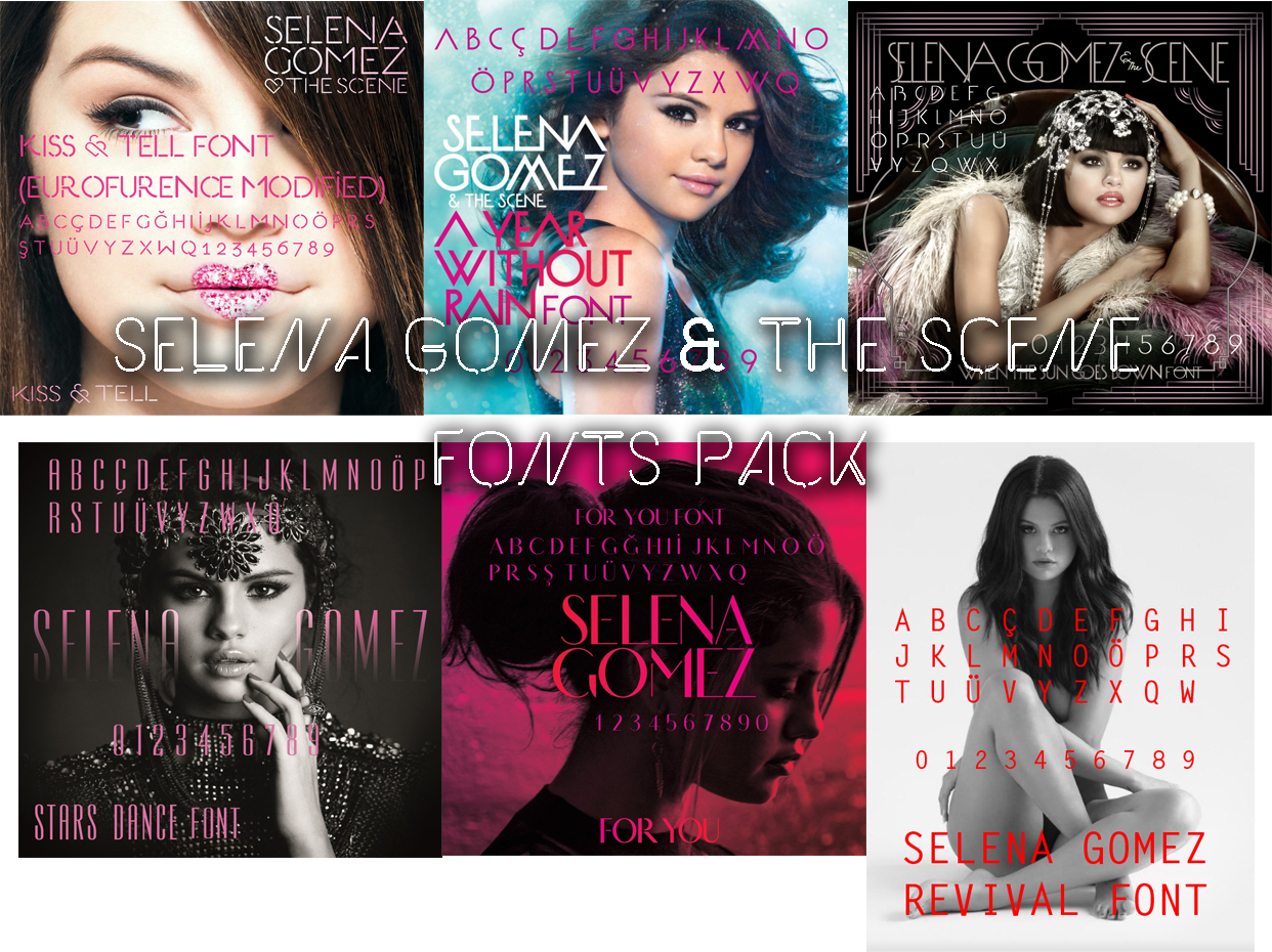 Selena Gomez The Scene Album's Font