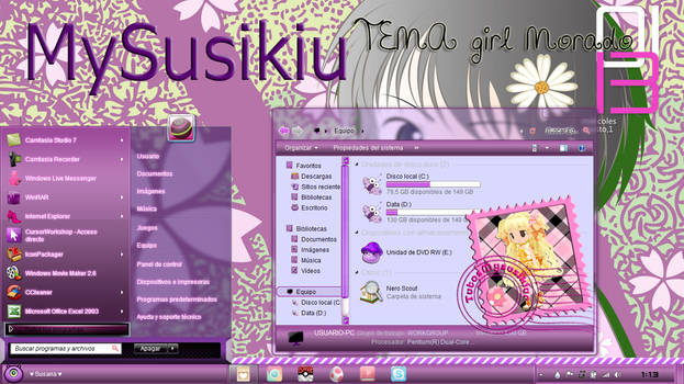 Tema Girl Morado TutosMysusikiur