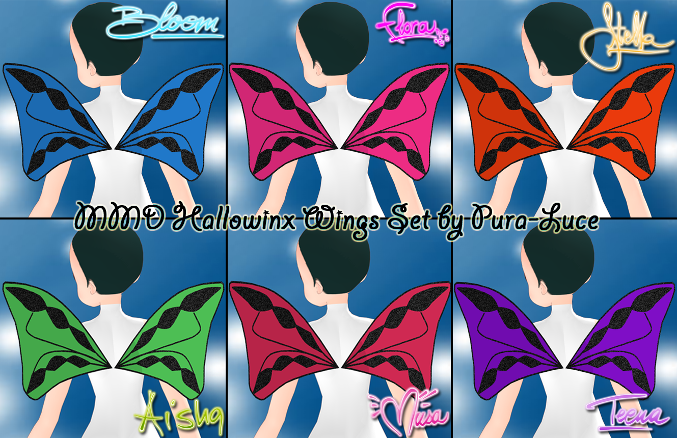 MMD WC - Hallowinx Wings Set by Pura-Luce on DeviantArt