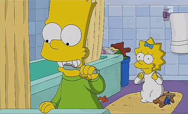 Simpsons Maggy macht Huehnchen clip